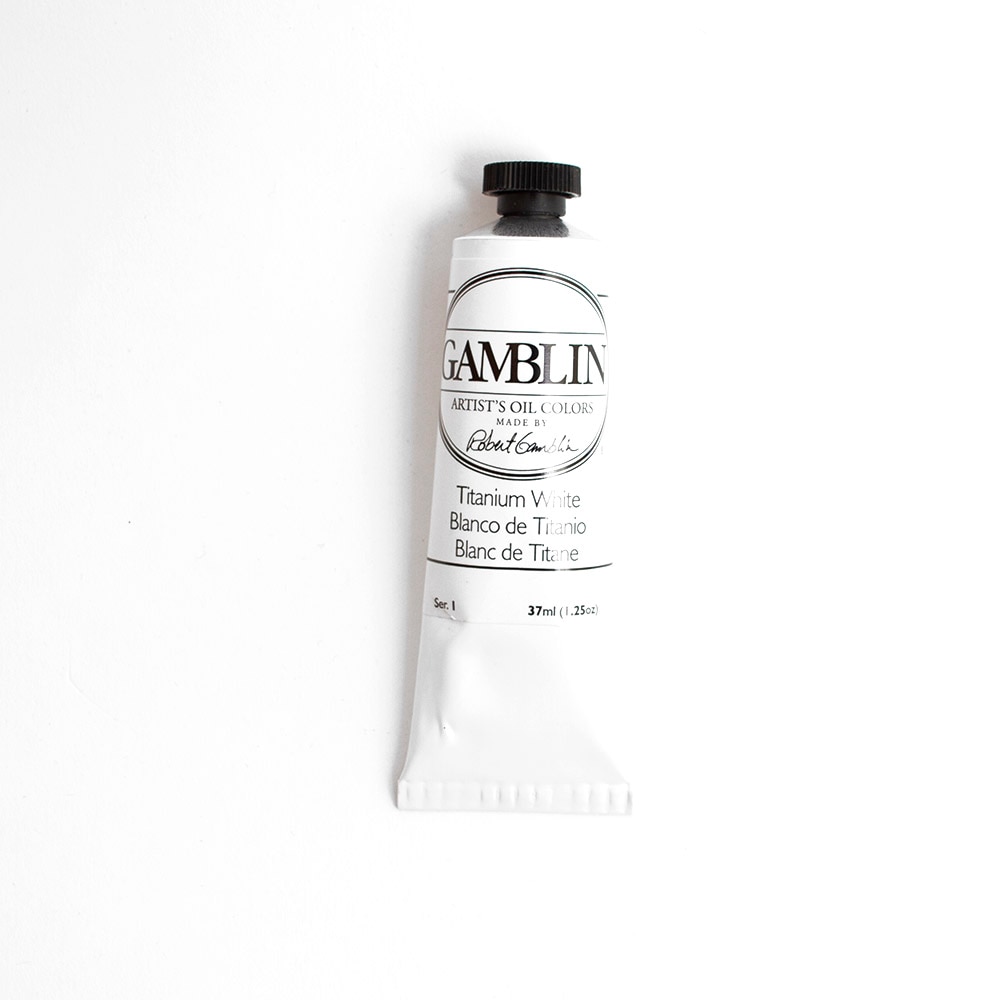 Gamblin, Oil, Art & School, Artist Grade, Paint, 37ml, 45670, Titanium White